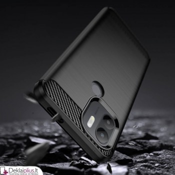 Carbon guminis dėklas - juodas (Xiaomi Redmi A1 Plus) Carbon guminis dėklas - juodas (Xiaomi Redmi A1 Plus)
